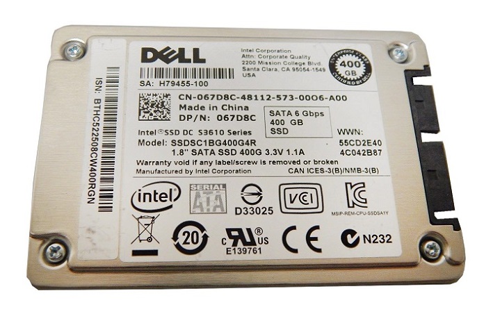 009TVP | Dell 400GB uSATA 6GB/s MLC Mix Use 1.8-inch Enterprise Solid State Drive