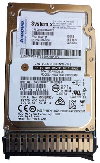 00AJ127 | IBM 600GB 15000RPM SAS 6Gb/s 2.5-inch G3 Hot-pluggable Hard Drive