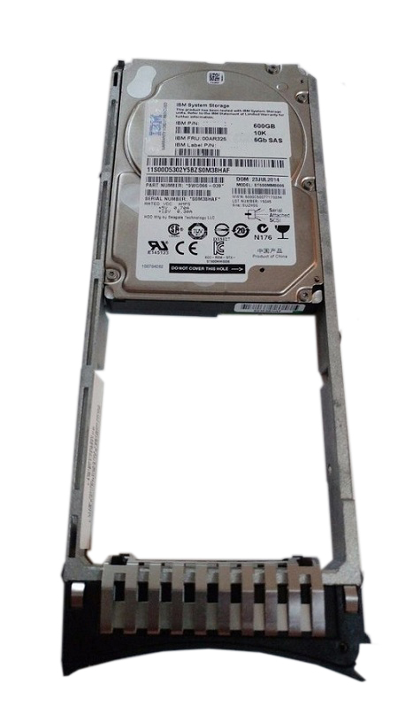 00AR325 | IBM 600GB 10000RPM SAS 12Gb/s SFF 2.5-inch Hard Drive with Tray for Storwize V7000