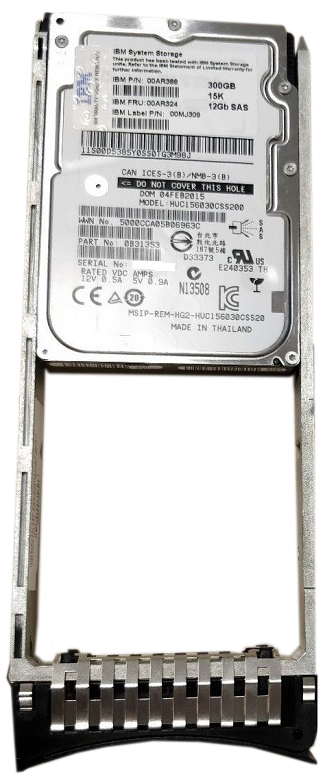 00AR388 | IBM 300GB 15000RPM SAS 12Gb/s SFF 2.5-inch Hot-pluggable Hard Drive with Tray for Storage System V3700