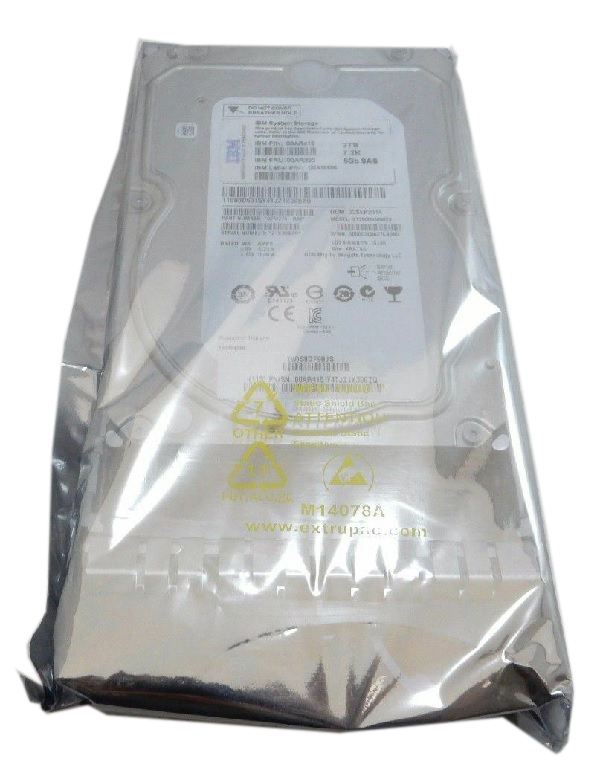 00AR485 | IBM 2TB 7200RPM SAS 6Gb/s 3.5-inch Nearline Gen. 2 Hot-pluggable Hard Drive with Tray for Storage System V7000