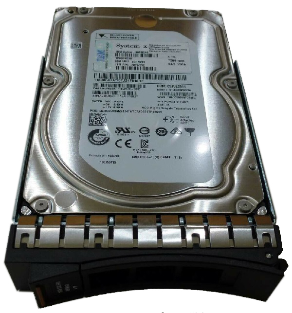 00FN250 | IBM 4TB 7200RPM SAS 12Gb/s 3.5-inch Nearline Hot-pluggable Gen. 2 512E Hard Drive with Tray