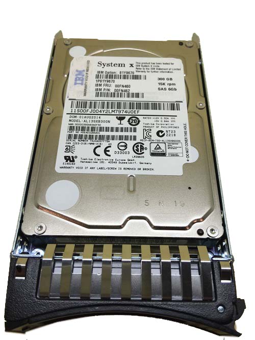 00FN462 | IBM 300GB 15000RPM SAS 6Gb/s 2.5-inch SFF Hot-pluggable Hard Drive with Tray