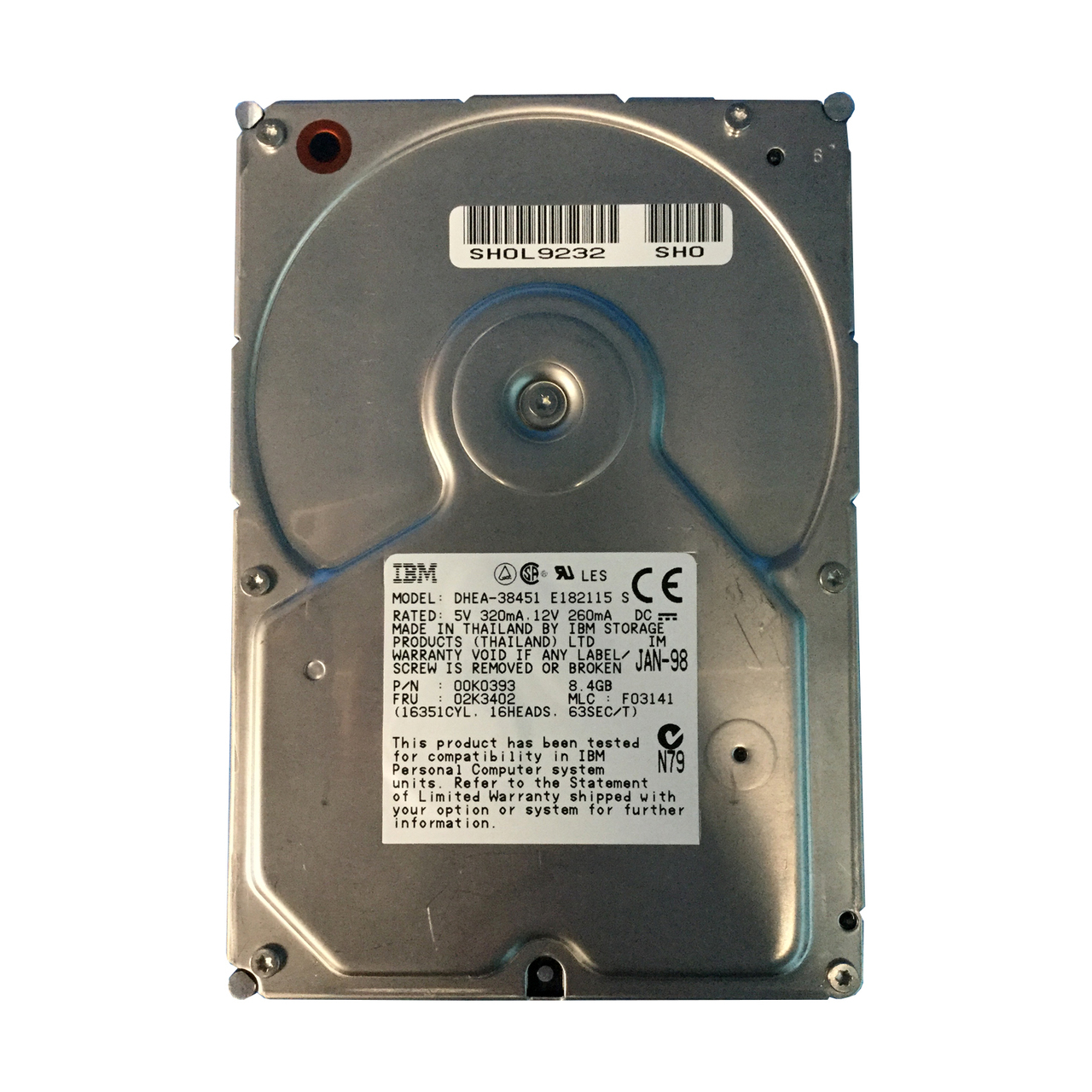 00K0393 | IBM 8.4GB IDE 3.5-inch Hard Drive