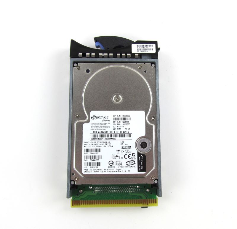 00P3833 | IBM 73GB 10000RPM SCSI 80-Pin 3.5-inch Hard Drive