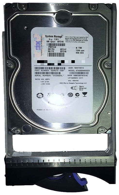 00Y5146 | IBM 4TB 7200RPM SAS 6Gb/s 3.5-inch Nearline Hard Drive with Tray for System Storage DS3512