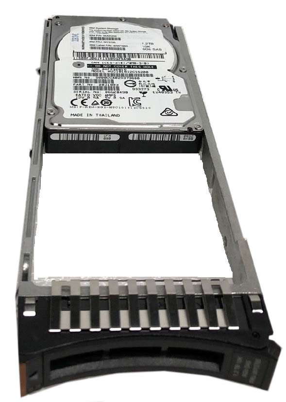 00Y5765 | IBM 1.2TB 10000RPM SAS 6Gb/s 2.5-inch SFF Hot-pluggable Hard Drive with Tray for Storwize V5000