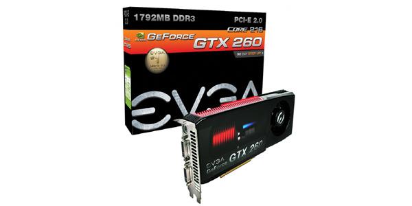 017-P3-1165-RX | EVGA GeForce GTX 260 1792MB 448-Bit DDR3 PCI Express 2 x16 HDCP Ready SLI Support Video Graphics Card