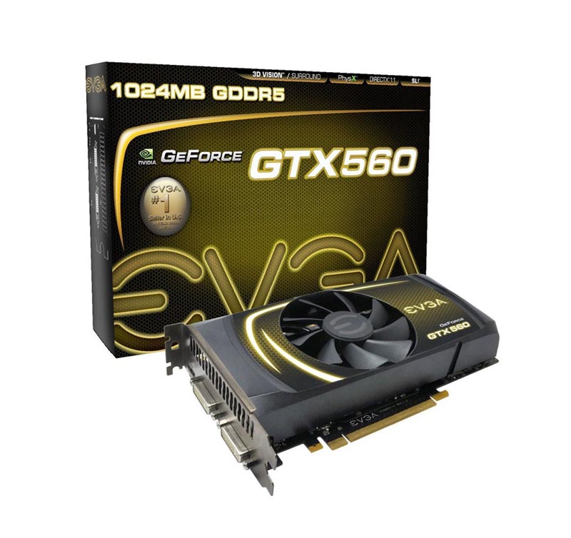 01G-P3-1460-KR | EVGA Nvidia GeForce GTX 560 1GB GDDR5 256-Bit PCI Express 2.0 x16 Video Graphics Card