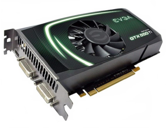 01G-P3-1556-KR | EVGA GeForce GTX 550 Ti 1GB GDDR5 192-Bit PCI Express x16 2 2 x DVI/ mini-HDMI SLI Ready/ Supported Video Graphics Card