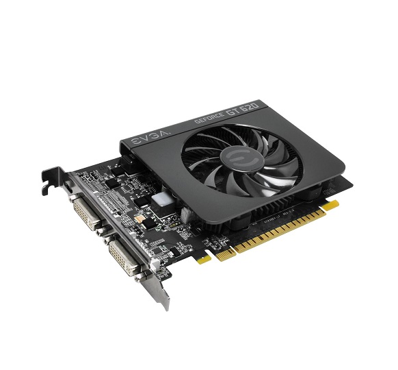 01G-P3-2621-KR | EVGA GeForce GT 620 1GB 64-Bit DDR3 PCI Express 2 x16 Dual DVI/ Mini-HDMI Video Graphics Card