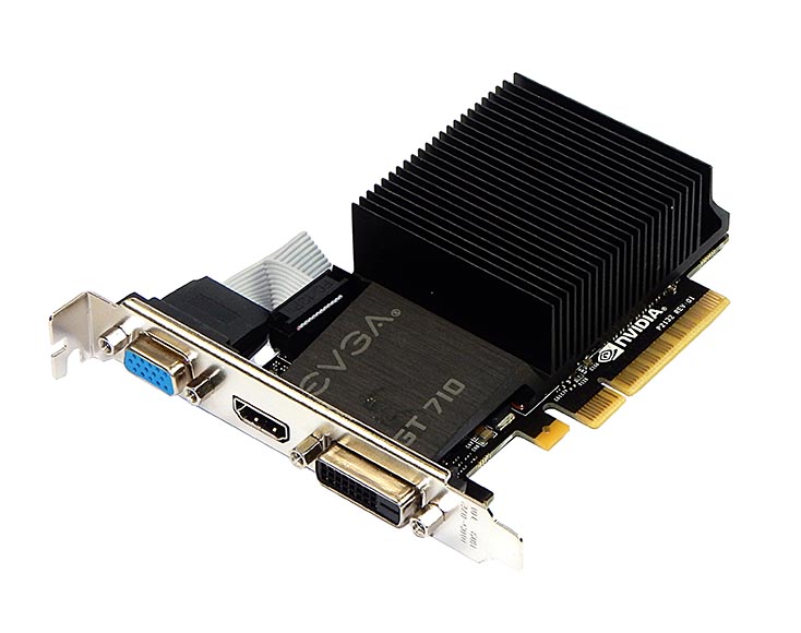 01G-P3-2710-KR | EVGA GeForce GT 710 1GB GDDR3 64-Bit PCI-Express 2.0 Video Graphics Card