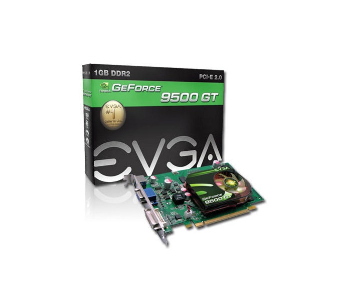 01G-P3-N958-LR | EVGA GeForce 9500 GT 1GB 128-Bit DDR2 PCI Express 2 x16 HDCP Ready D-Sub/ HDTV / S-Video Out/ DVI Video Graphics Card
