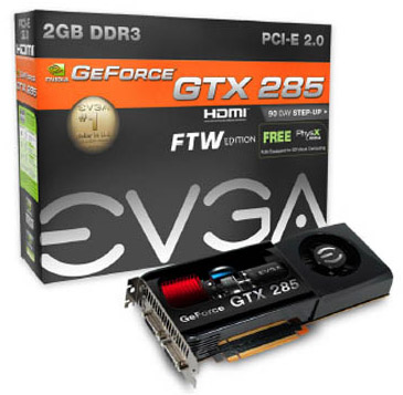 02G-P3-1186-AR | EVGA nVidia GeForce GTX 285 Superclocked Edition 2GB 512-Bit DDR3 PCI Express 2 Video Graphics Card