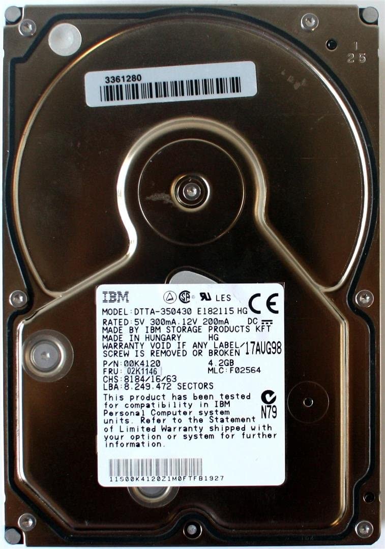 02K1146 | IBM 4.2GB IDE 3.5-inch Hard Drive