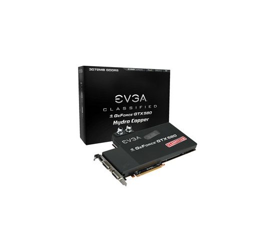 03G-P3-1593-KS | EVGA GeForce GTX 580 Hydro Copper 3072MB GDDR5 PCI-Express 2 Dual DVI Graphics Card