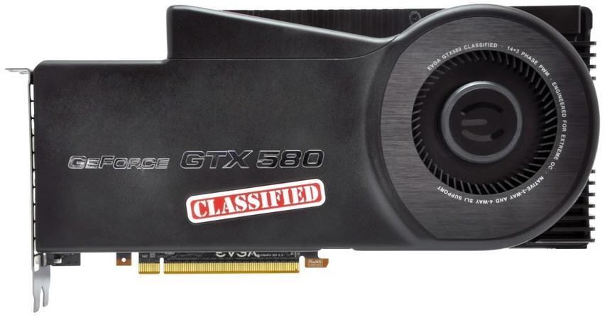 03GP31588ET | EVGA GeForce GTX 580 3GB GDDR5 384-Bit PCI-Express 2 x16 Dual DVI Graphics Card
