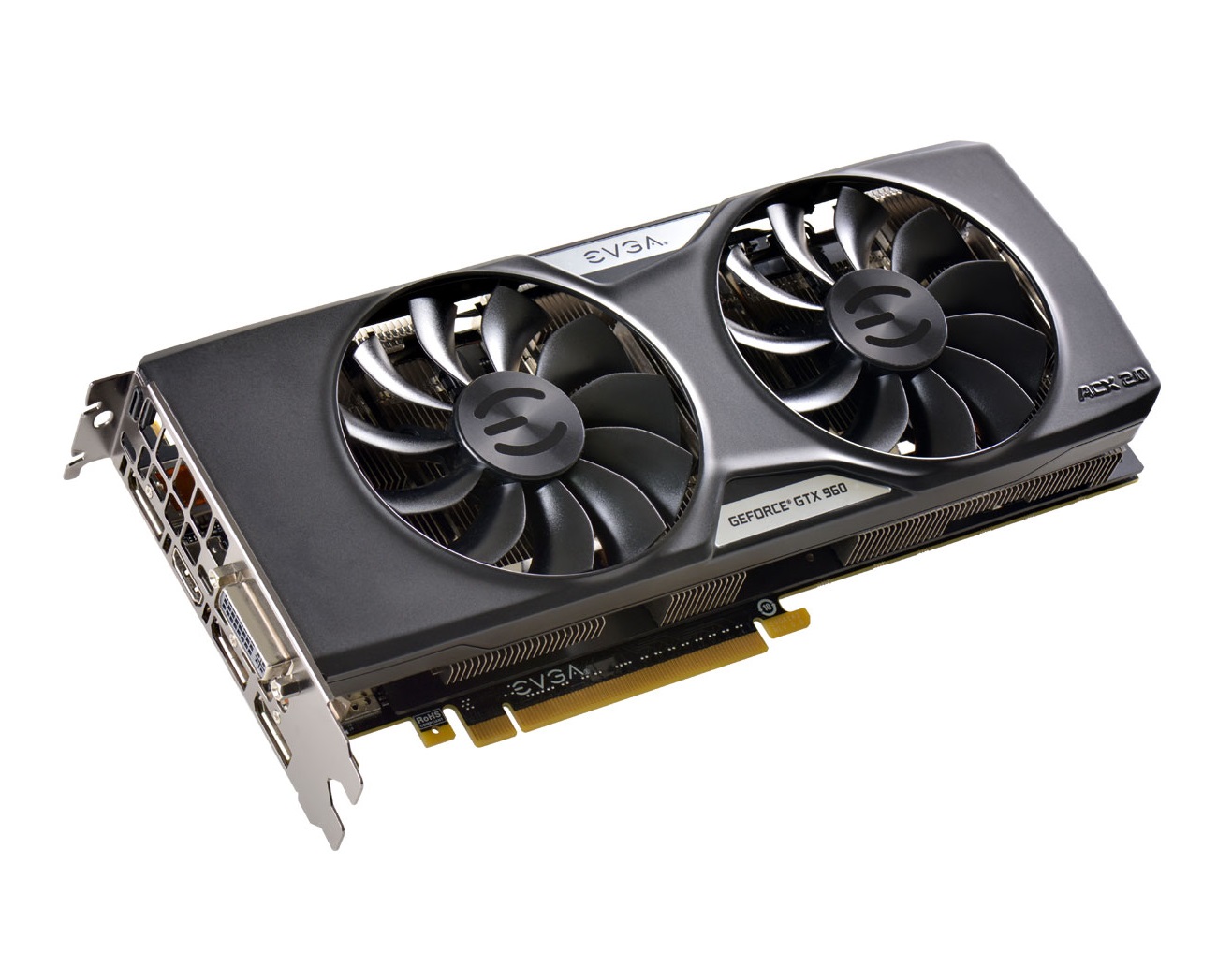 04G-P4-3968-KR | EVGA GeForce GTX 960 4GB FTW GAMING ACX 2.0+, Whisper Silent Cooling Graphics Card