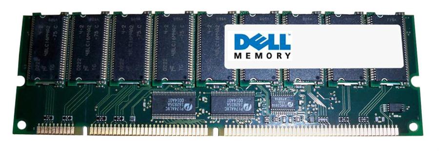 0661P | Dell 256MB 133MHz PC133 ECC Registered CL3 168-Pin DIMM 3.3V Memory Module