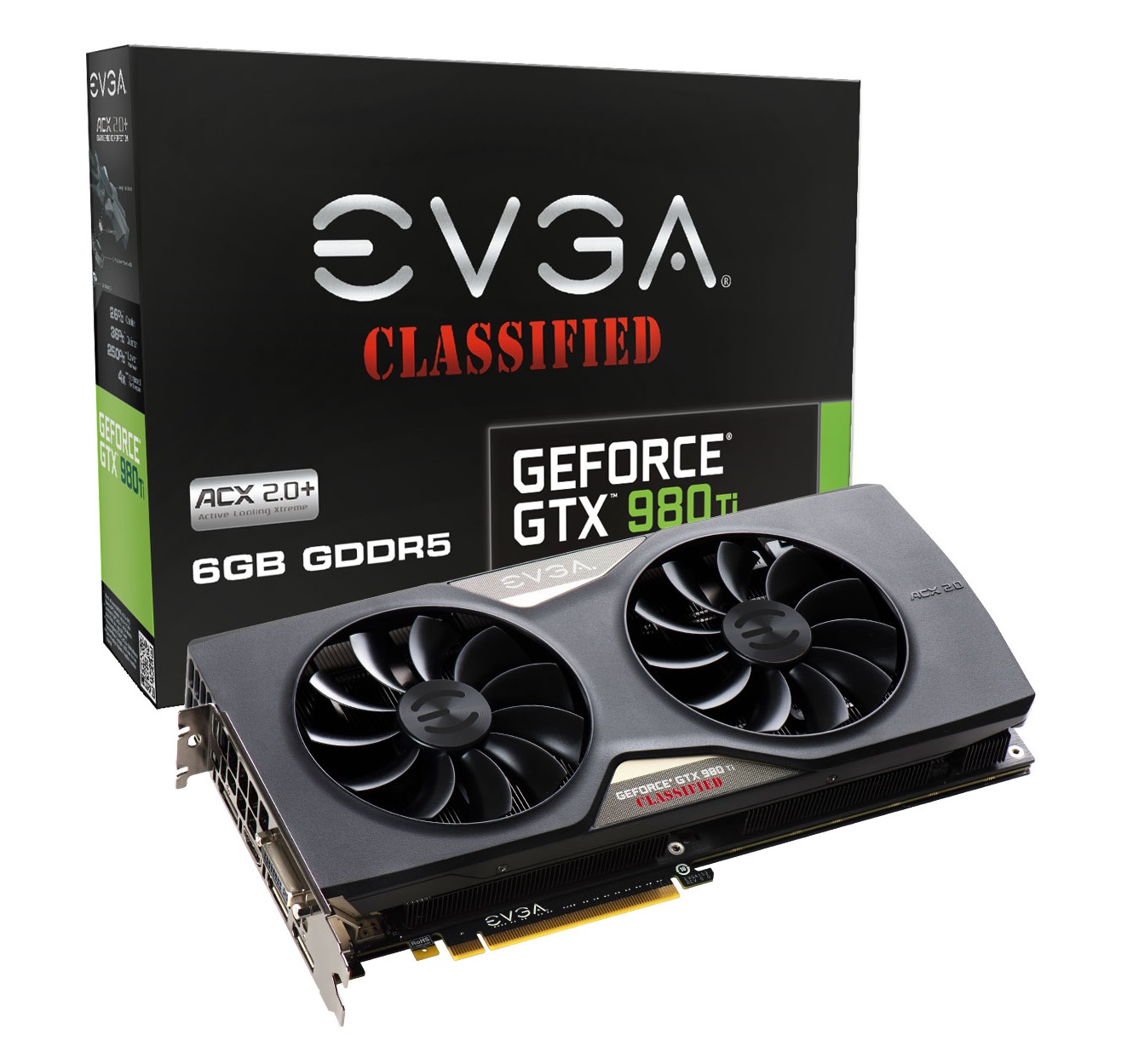 06G-P4-4998-KR | EVGA Nvidia GeForce GTX 980 Ti ACX 2.0+ 6GB GDDR5 384-Bit PCI Express 3.0 x16 Video Graphics Card
