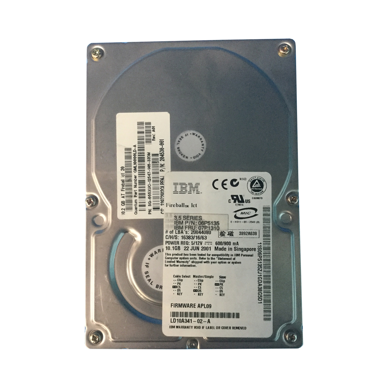 06P5135 | IBM 10GB IDE 3.5-inch Hard Drive