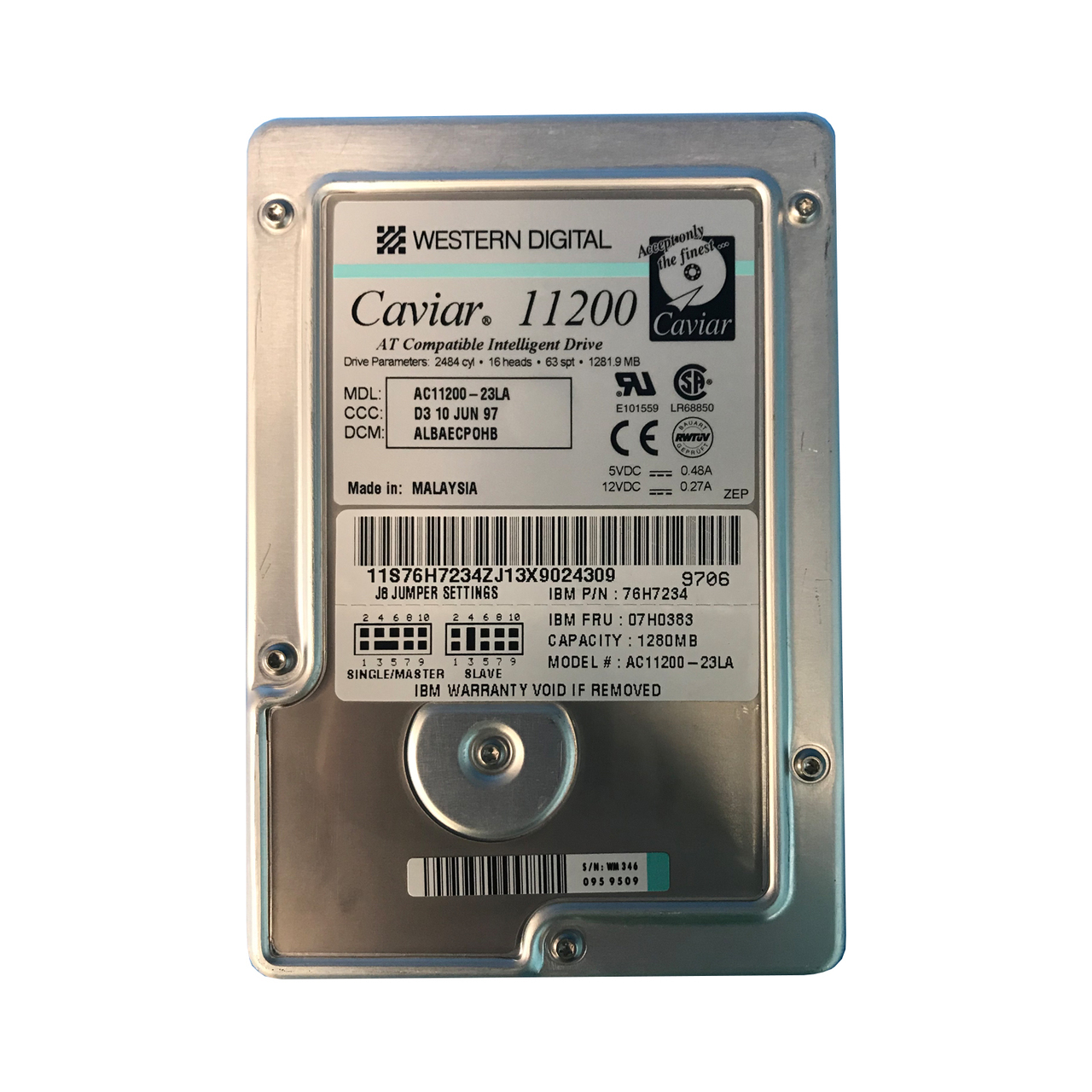07H0383 | IBM 1.2GB IDE 3.5-inch Hard Drive