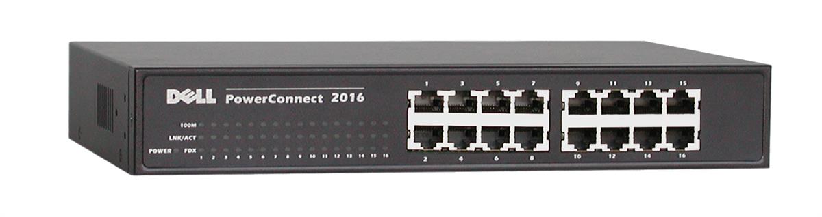 07H966 | Dell PowerConnect 2016 16-Ports 10/100 Fast Ethernet Switch