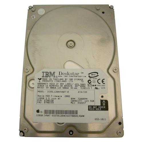 07N8150 | IBM Hitachi 120GB 7200RPM ATA-100 EIDE 3.5-inch Hard Drive (MLC: H32657) Clean pulls/Tested