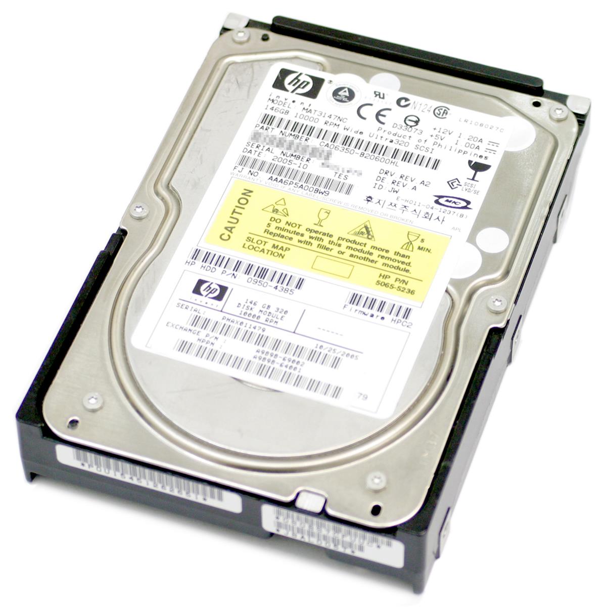 0950-4385 | HP 146GB 10000RPM Ultra-320 SCSI Hot-Pluggable LVD 80-Pin 3.5-inch Hard Drive