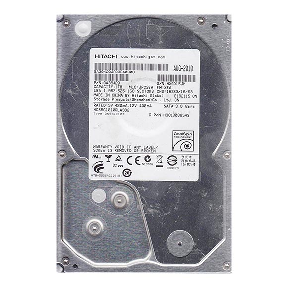 0A39420 | HGST CinemaStar 5K1000 HCS5C1010CLA382 1 TB 3.5 Internal Hard Drive - SATA/300 - 8 MB Buffer