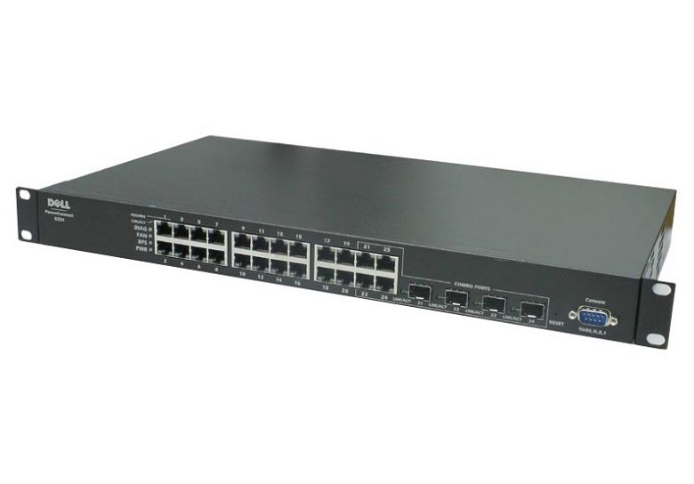 0FC762 | Dell PowerConnect 5324 24-Ports 10/100/1000 + 4 x Shared SFP Gigabit Ethernet Switch