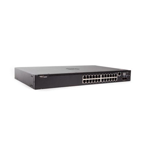 0GF8HJ | Dell Networking N2024P 24-Port 24 x 10/100/1000 + 2 x 10 Gigabit SFP+ PoE+ Rack-Mountable Switch