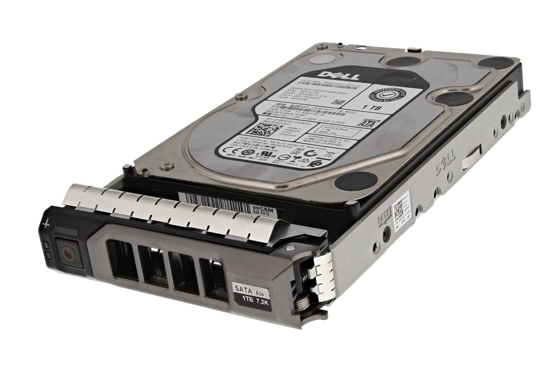0HNWHH | Dell 1TB 7200RPM SATA 6Gb/s 512N 128MB Cache 3.5-inch Enterprise Hot-pluggable Hard Drive for 13 Gen. PowerEdge Server