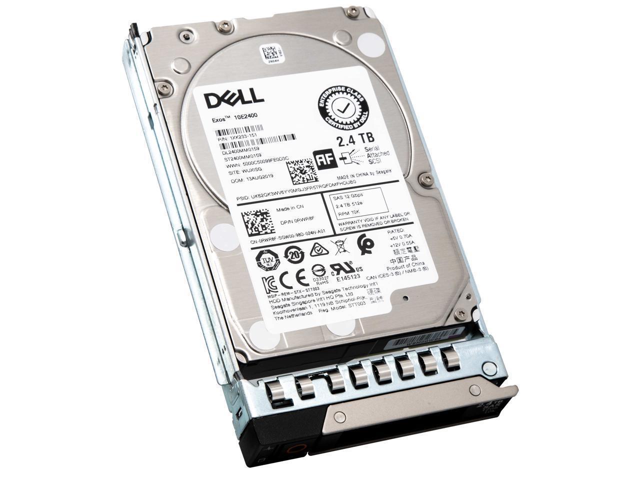0K0N77 | Dell 2.4TB 10000RPM SAS 12Gb/s 512E 256MB Cache 2.5-inch Hot-pluggable Hard Drive for 14 Gen. PowerEdge Server