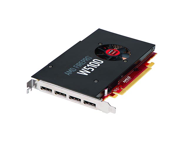 100-505737 | Dell AMD FirePro W5100 4GB Quad Port Video Card