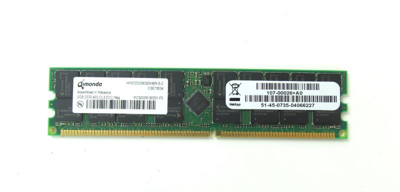 107-00026+A0 | Netapp 2GB PC3200 400MHz ECC Server Memory