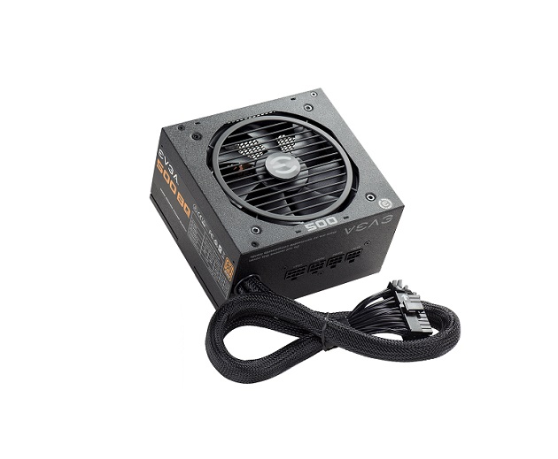 110-BQ-0500-K1 | EVGA 500 BQ 500-Watts 80 Plus Bronze Certified Semi Modular ATX Power Supply