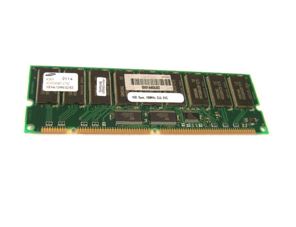 127008-041 | HP 1GB 133MHz PC133 CL3 ECC Registered SDRAM DIMM Memory for ProLiant Server DL360 DL380 ML350 ML370 G2