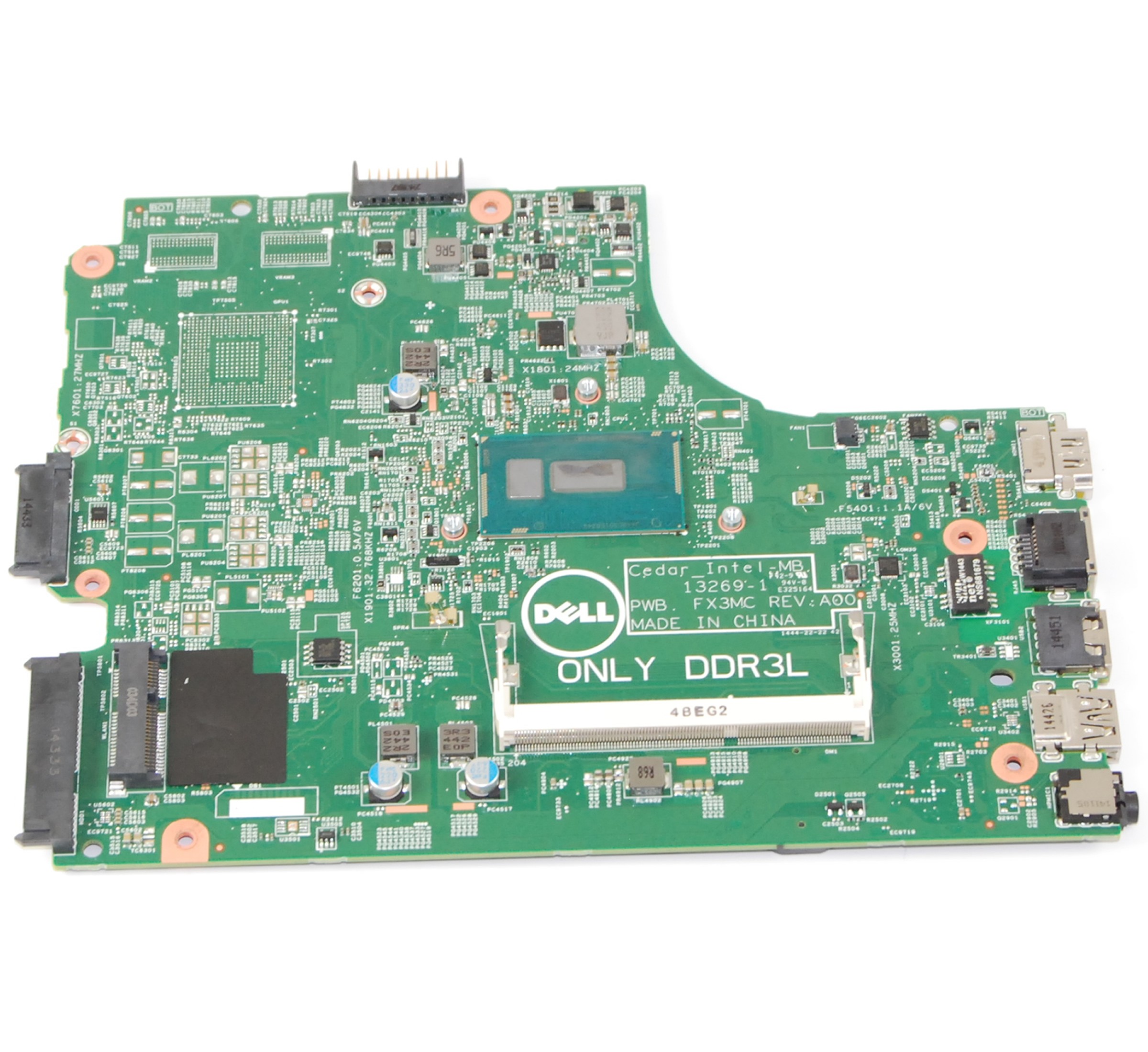 FX3MC | Dell Motherboard Intel i3-5005U 2.00GHz for Inspiron 3543