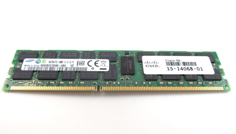 15-14068-01 | Cisco 16GB (1X16GB) 1866MHz PC3-14900 CL13 ECC Registered Dual Rank DDR3 SDRAM DIMM Memory for Server