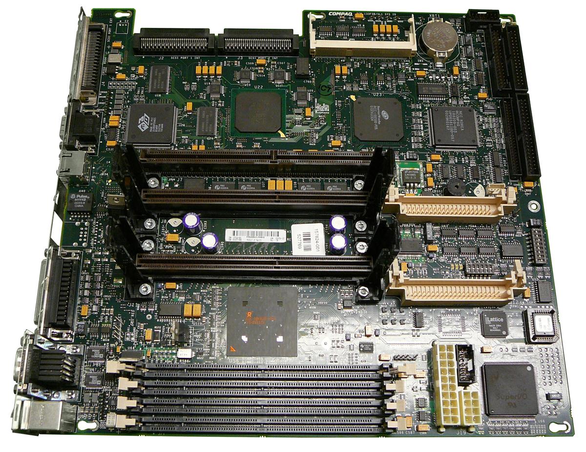 157824-001 | HP System Board (Motherboard) without Processor for ProLiant DL380 CL380 ML370 G1 Server