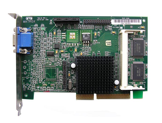 173977-001 | HP Matrox G200 8MB 24-Bit AGP / PCI Video Graphics Card