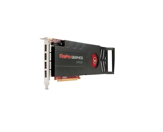 204R2 | Dell AMD FirePro W7000 4GB PCI-E x16 3.0 Quad DP Video Graphics Card