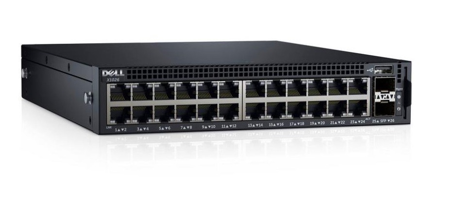 210-ADPL | Dell Networking X1026 Switch 24-Ports Managed Rack-mountable