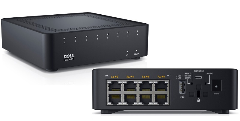 210-ADPQ | Dell Networking X1008P Switch 8-Ports Managed