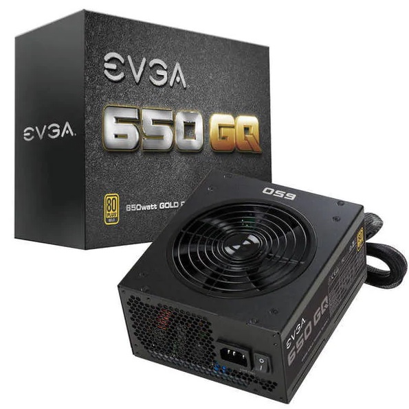 210-GQ-0650-V1 | EVGA 650 GQ 650-Watts 80 Plus Gold Certified Semi Modular Eco Mode Power Supply