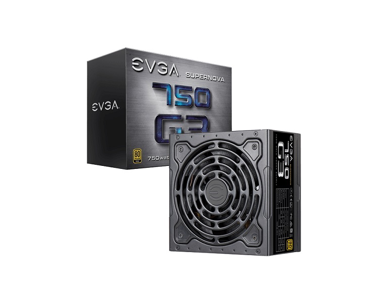 220-G3-0750-X1 | EVGA SuperNOVA 750 G3 750-Watts 80 Plus Gold Fully Modular Eco Mode