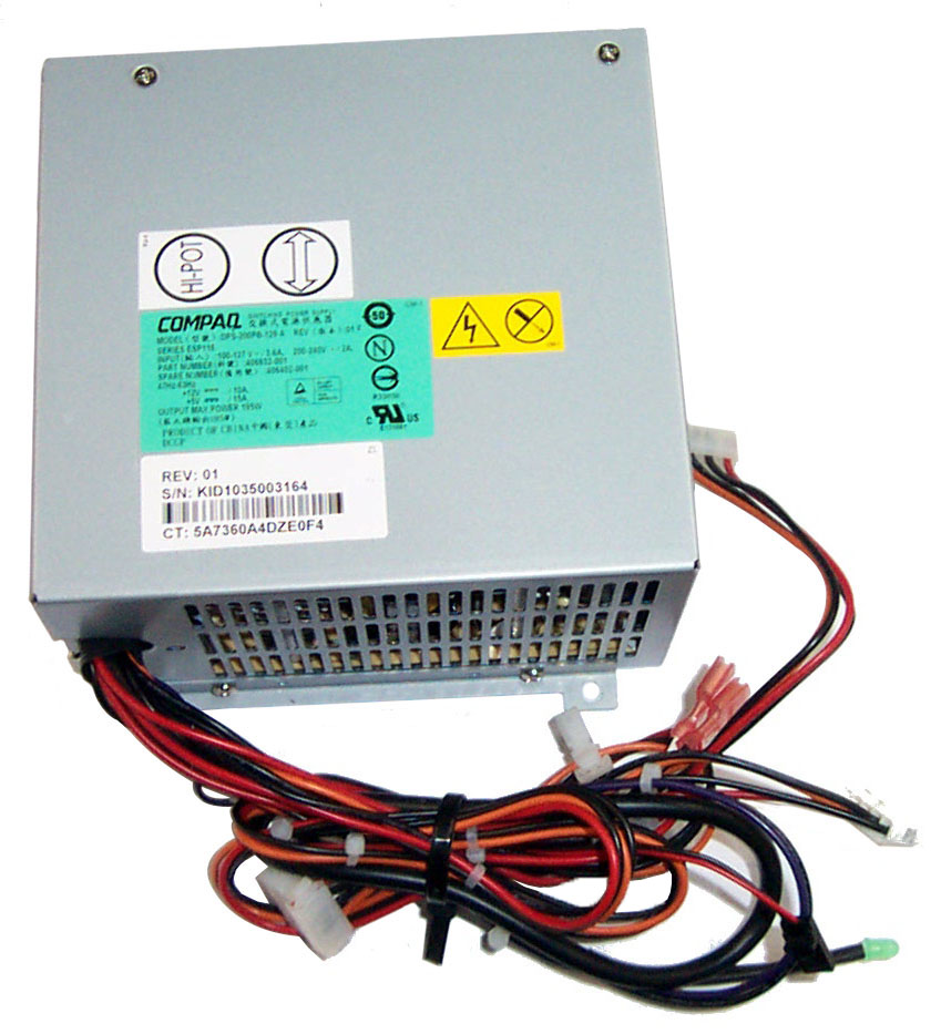 228373-001 | HP 200-Watts ATX Power Supply AC Input
