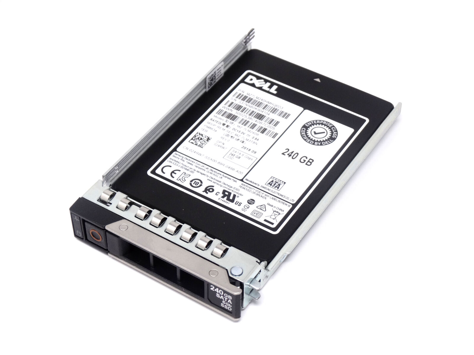 24RW7 | Dell 240GB SATA 6Gb/s 2.5-inch (SFF) Read-intensive TLC Hot-pluggable Enterprise Solid State Drive SSD for PowerEdge Server