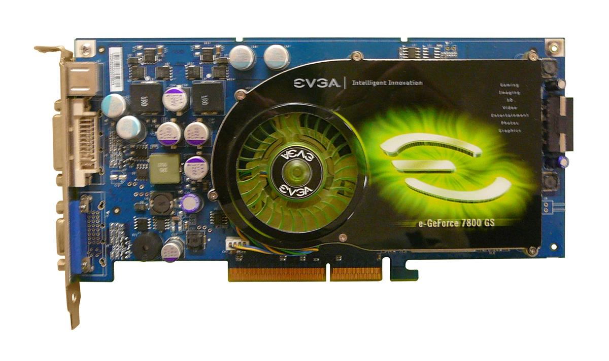 256-A8-N506-FX | EVGA GeForce 7800 GS 256MB 256-bit GDDR3 DVI/ D-Sub/ S-Video Out AGP 4X/8X Video Graphics Card